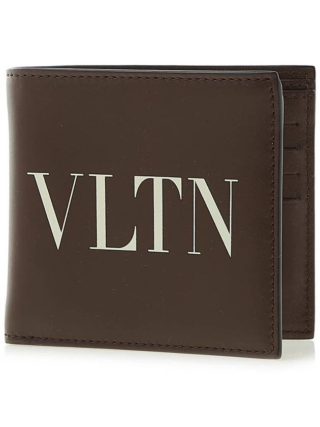 VLTN Logo Half Wallet Brown - VALENTINO - BALAAN 2