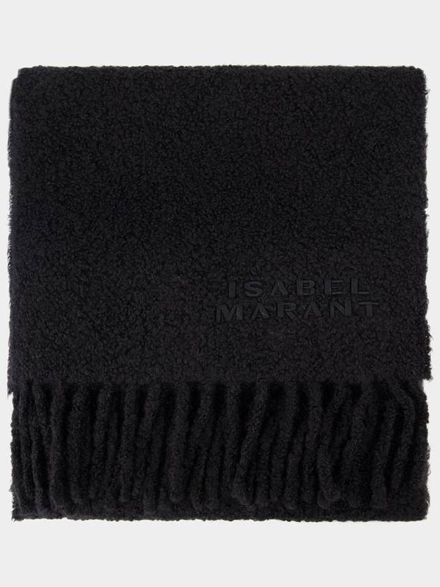 Fouzy Gd Scarf - Isabel Marant - Wool - Black - ISABEL MARANT - BALAAN 2