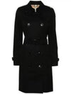 Chelsea Cotton Trench Coat Black - BURBERRY - BALAAN 2