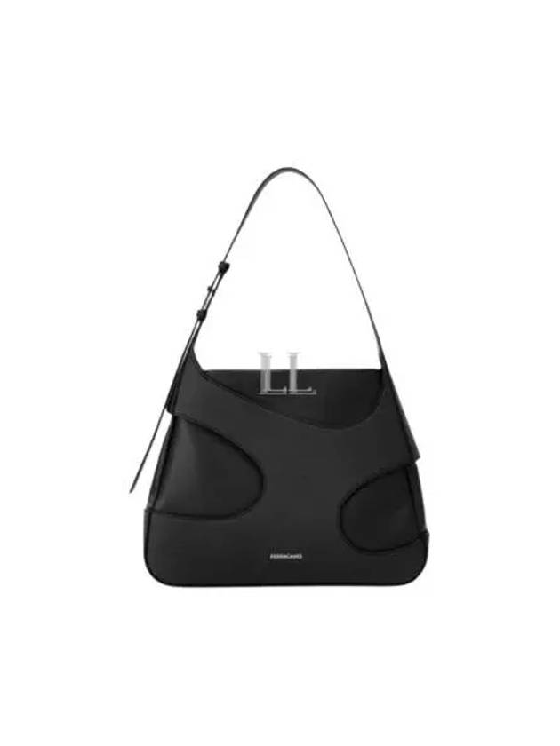 Cutout Detail Shoulder Bag Bag Black - SALVATORE FERRAGAMO - BALAAN 2