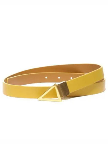 triangle leather belt women waistband - BOTTEGA VENETA - BALAAN 1