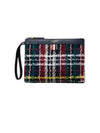 Hunting Tartan Eyelash Tweed Toiletry Case FAL008A F0671 996 - THOM BROWNE - BALAAN 1