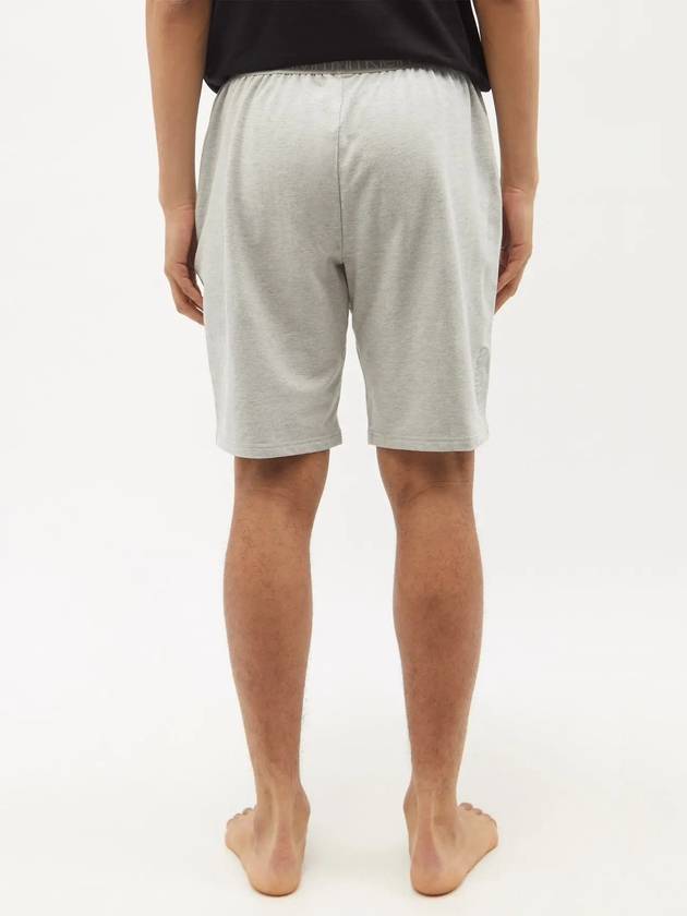 Underwear Check Cotton Blend Pajama Shorts Pants Gray - CALVIN KLEIN - BALAAN 4