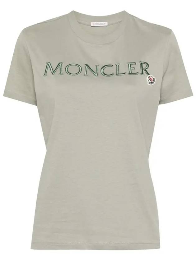 Embossed Logo Women s Cotton Short Sleeve T Shirt 8C00006 829HP - MONCLER - BALAAN 2