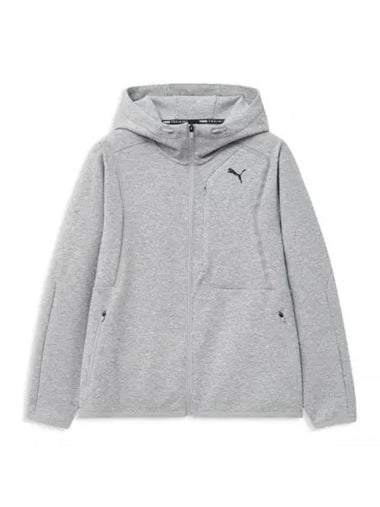 Active Cotton Blend Hooded Jacket Grey - PUMA - BALAAN 1