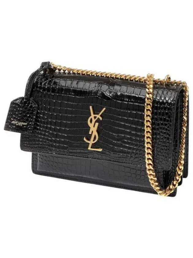 Sunset Crocodile Medium Bag Women s Shoulder - SAINT LAURENT - BALAAN 1