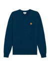 Tiger Logo Wool Knit Top Midnight Blue - KENZO - BALAAN 1