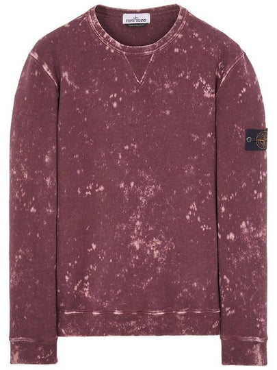 Off-Dye Treatment Crewneck Sweatshirt Dark Burgundy - STONE ISLAND - BALAAN 2