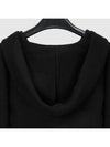 SPORTMAX CENTRO Hooded Wool Cashmere Sweater CENTRO 008 BLACK MXC040 - MAX MARA SPORTMAX - BALAAN 5