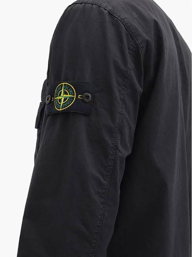 Stone Island Compass Waffen Single Zipper Button Pocket Cotton Zipup Shirt Jacket - STONE ISLAND - BALAAN 5