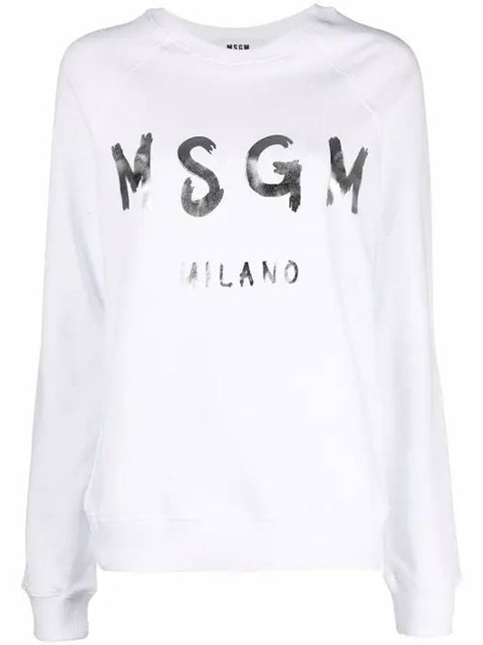 logo long sleeve t-shirt white - MSGM - BALAAN.