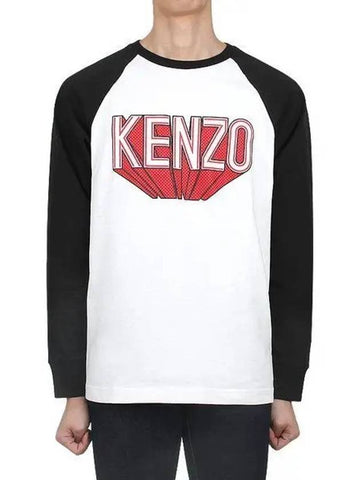 3D logo RAGLAN LS long sleeve t shirt 5TS105 4SI 02 1103621 - KENZO - BALAAN 1