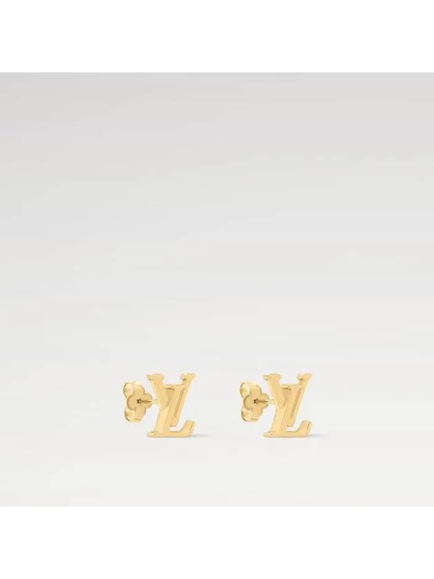 LV Iconic Earrings Gold - LOUIS VUITTON - BALAAN 3