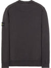 Wappen Patch Crewneck Sweatshirt Charcoal - STONE ISLAND - BALAAN 3