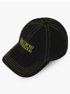 Embroidered Logo Organic Cotton Ball Cap Black - GANNI - BALAAN 4