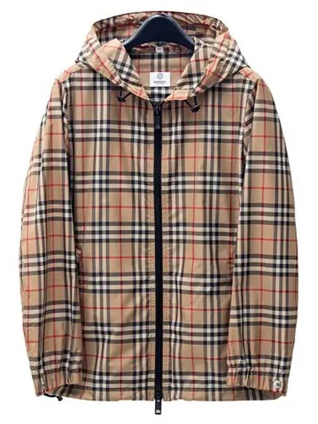 WoMen's Everton Vintage Check Hooded Jacket Beige - BURBERRY - BALAAN 3