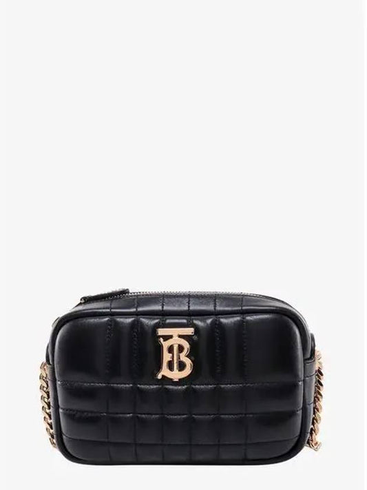 Quilted Leather Mini Lola Camera Shoulder Bag Black - BURBERRY - BALAAN 2