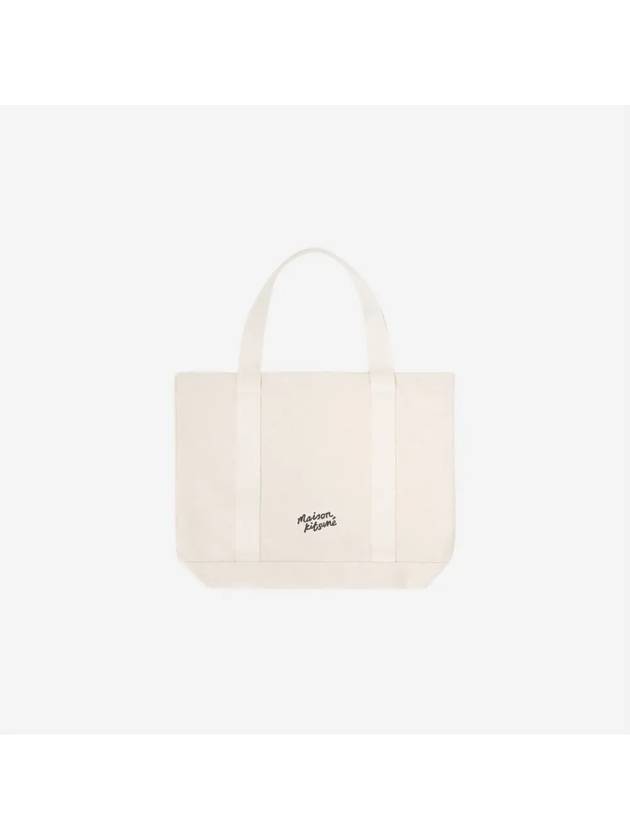 Fox Head Print Tote Bag Ecru - MAISON KITSUNE - BALAAN 3