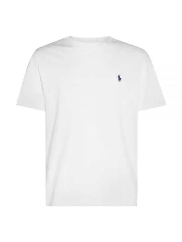 Men's Embroidery Logo Pony Classic Fit Short Sleeve T-Shirt White - POLO RALPH LAUREN - BALAAN 2