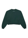 Wellness Club Crop Cotton Sweatshirt Green - SPORTY & RICH - BALAAN 3