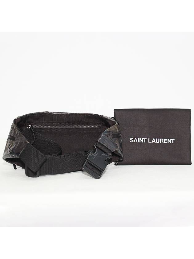 Men's Pouch Belt Bag Black - SAINT LAURENT - BALAAN 4