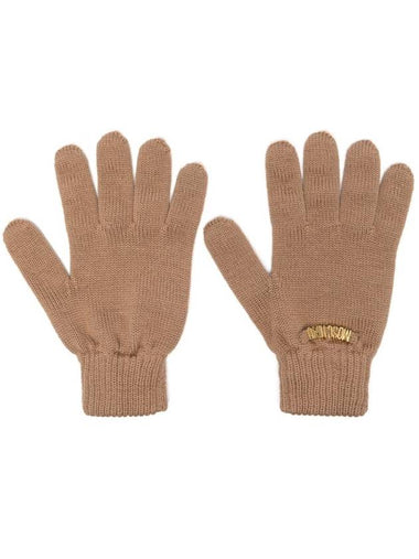 Moschino Gloves Brown - MOSCHINO - BALAAN 1