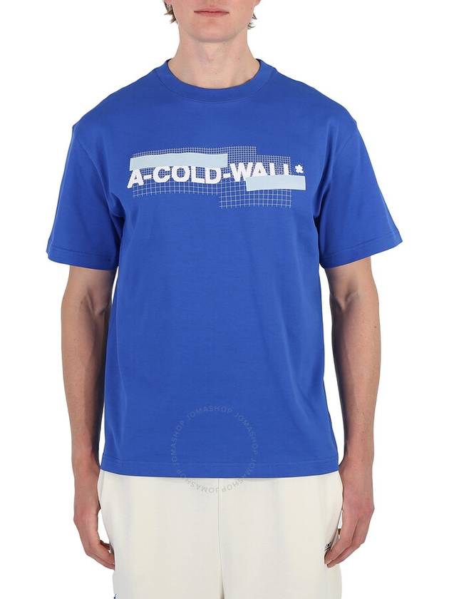 A Cold Wall Grid Logo-Print Cotton T-Shirt, Size Large - A-COLD-WALL - BALAAN 1