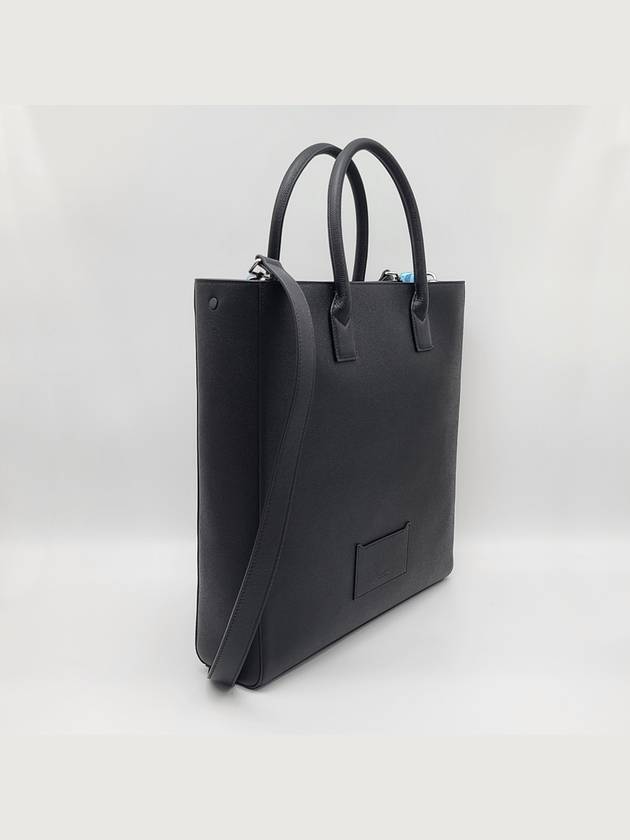 Denny Slim Leather Tote Bag Black - BURBERRY - BALAAN.