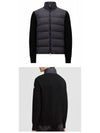 Logo knit padded cardigan black men s jacket 9B00032 M1131 999 TLS - MONCLER - BALAAN 4