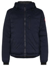 Lodge Down Hooded Padding Jacket Atlantic Navy - CANADA GOOSE - BALAAN 1