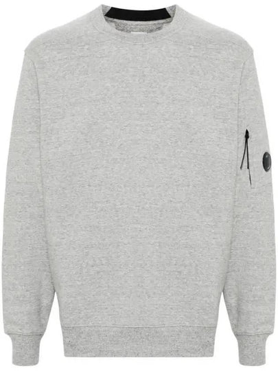 Diagonal Raised Fleece Crewneck Lens Sweatshirt Melange Grey - CP COMPANY - BALAAN 2