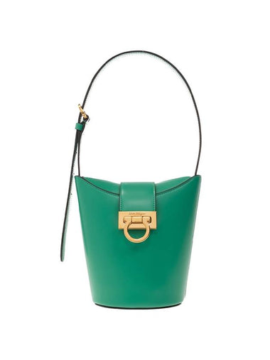 Salvatore Trifolio shoulder bag emerald green - SALVATORE FERRAGAMO - BALAAN 1