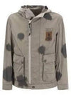 Men's Graphic Nylon Hooded Jacket Grey - CP COMPANY - BALAAN 2