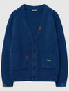 Stitch Point Oversized Cardigan Blue - TABB LUDENS - BALAAN 1