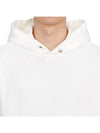 Compass Badge Cotton Hoodie White - STONE ISLAND - BALAAN 6