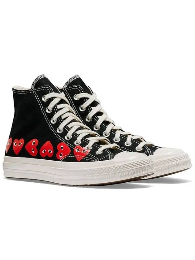 Play x Converse Chuck Taylor All Star 70 High Top Sneakers Black - COMME DES GARCONS - BALAAN 2