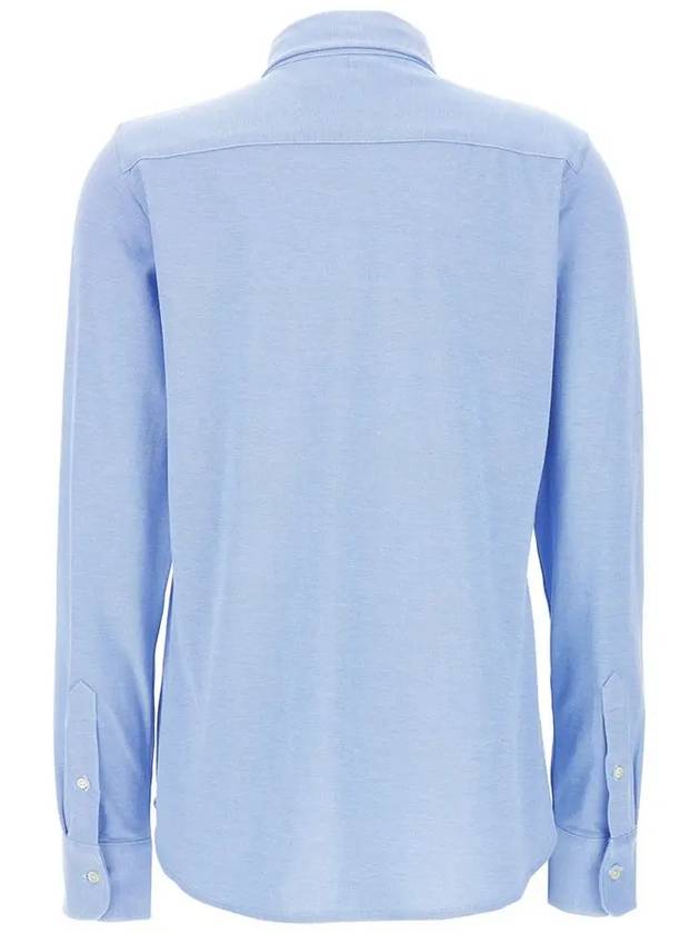 Women's Cotton Long Sleeve Shirt Blue - POLO RALPH LAUREN - BALAAN 4