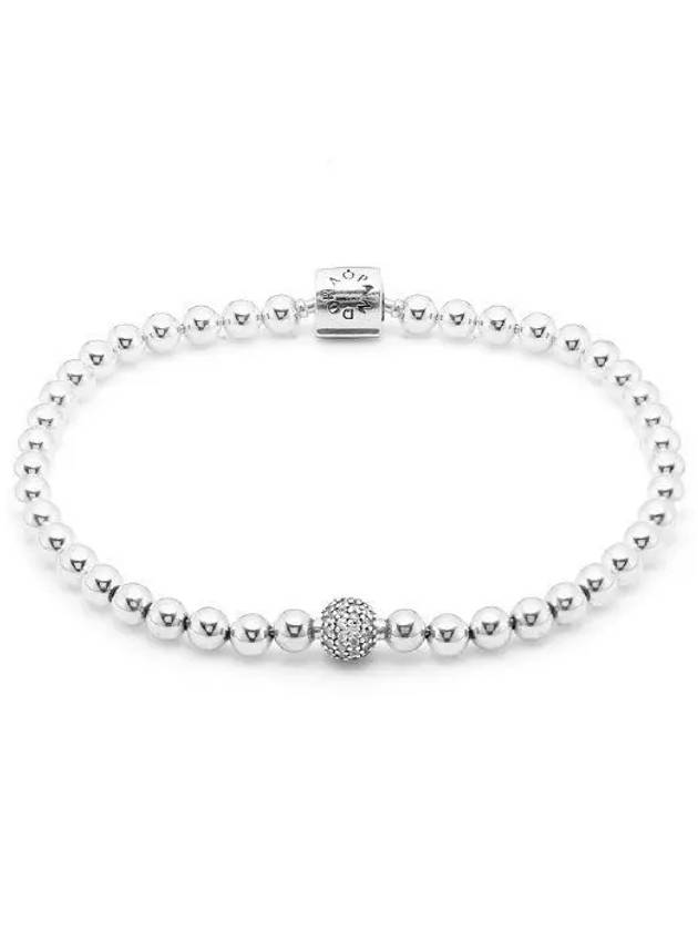 Beads Pave Bracelet Silver - PANDORA - BALAAN 2