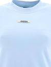 Le Gros Grain Short Sleeve T-Shirt Light Blue - JACQUEMUS - BALAAN 4