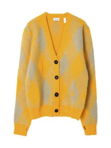 Argyle Wool Cardigan Women - BURBERRY - BALAAN 1