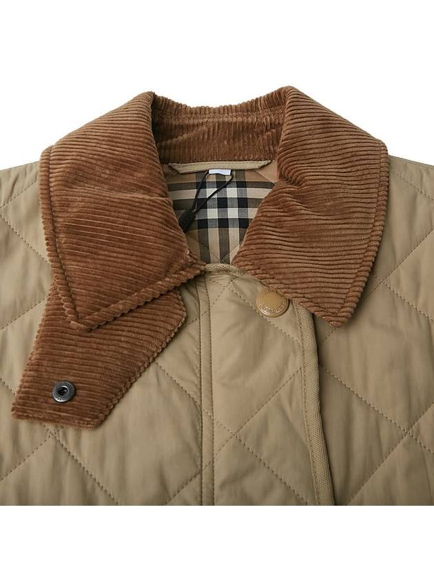 Diamond Quilted Thermoregulated Barn Jacket Honey - BURBERRY - BALAAN 4