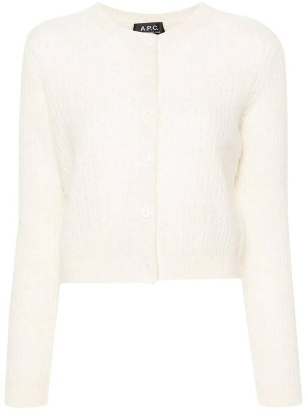 Milo cable knit cardigan neutral - A.P.C. - BALAAN 1