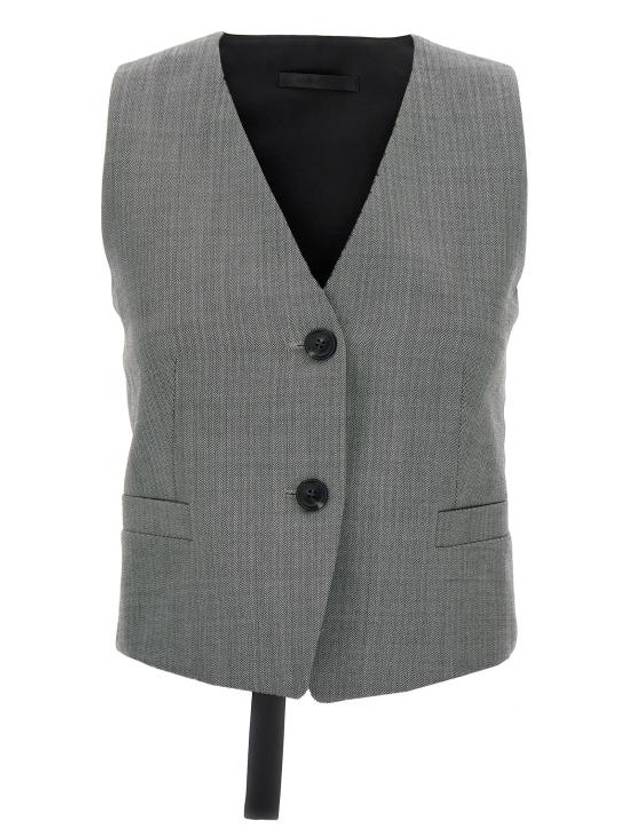 Vest N09HW104ACX White Black - HELMUT LANG - BALAAN 1