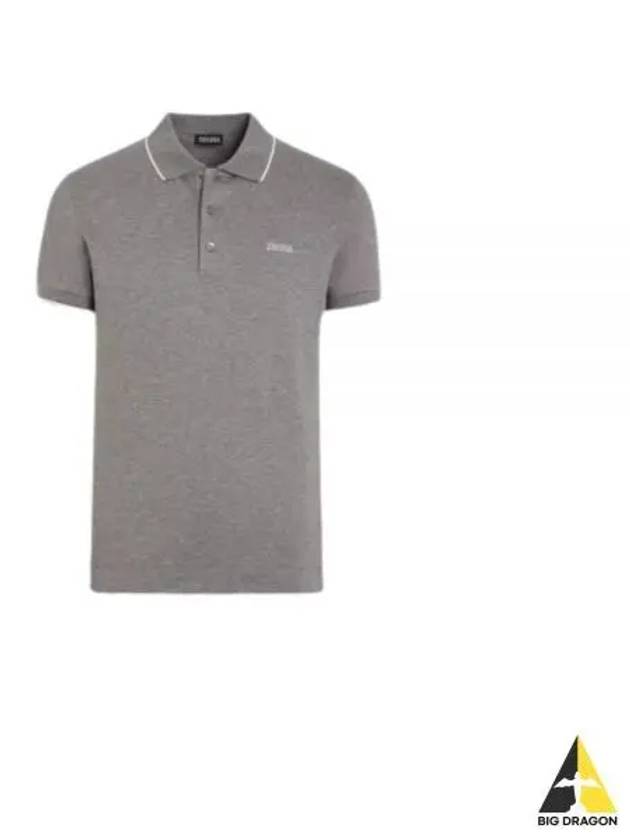 STRETCH COTTON POLO RE7358 A5B746 K95 - ERMENEGILDO ZEGNA - BALAAN 1