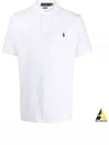 Iconic Mesh Slim Fit Polo Shirt White - POLO RALPH LAUREN - BALAAN 2