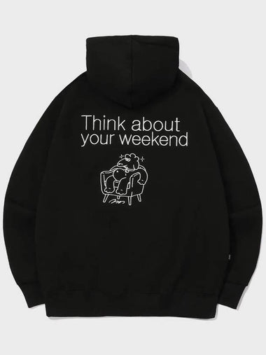 Weekend embroidered hoodie black - CPGN STUDIO - BALAAN 1