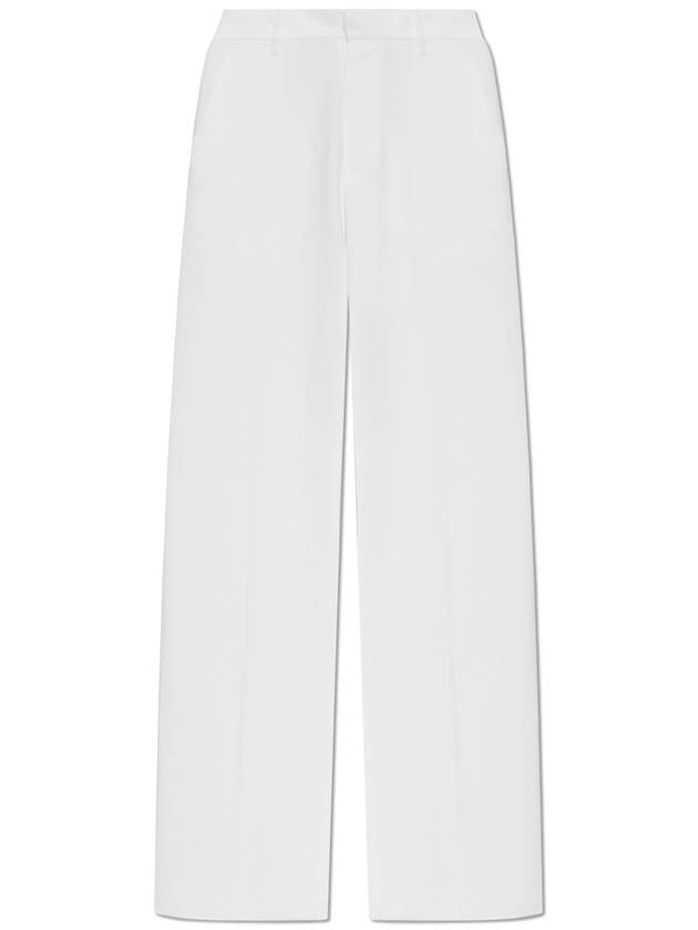 Dsquared2 Wide-leg Pleated Trousers, Women's, White - DSQUARED2 - BALAAN 1