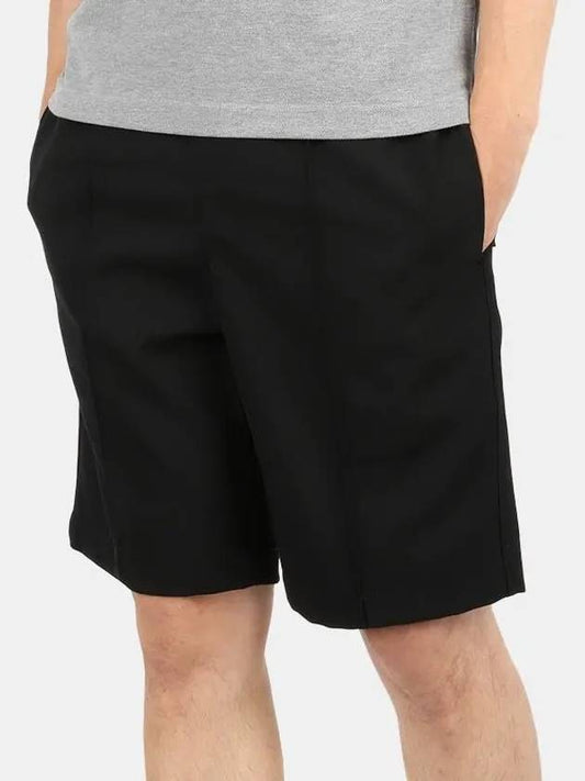 Men's Banding Bermuda Shorts Black - AMI - BALAAN.