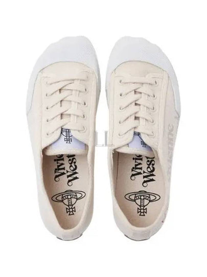 Animal Gym Canvas Low Top Sneakers Beige - VIVIENNE WESTWOOD - BALAAN 2