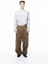 Men s M243PT01BR Corduroy One Tuck Wide Pants Brown - CHANCE'S NOI - BALAAN 5